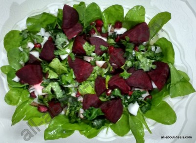 Nutty and Spicy - Spinach, Beetroot